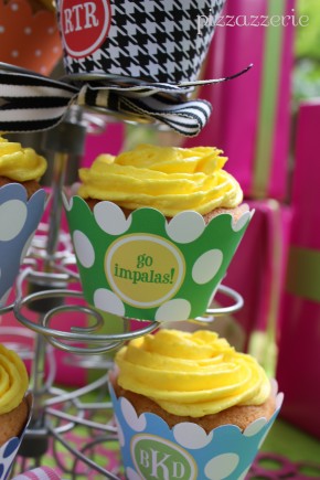 Monogrammed Cupcake Wrappers