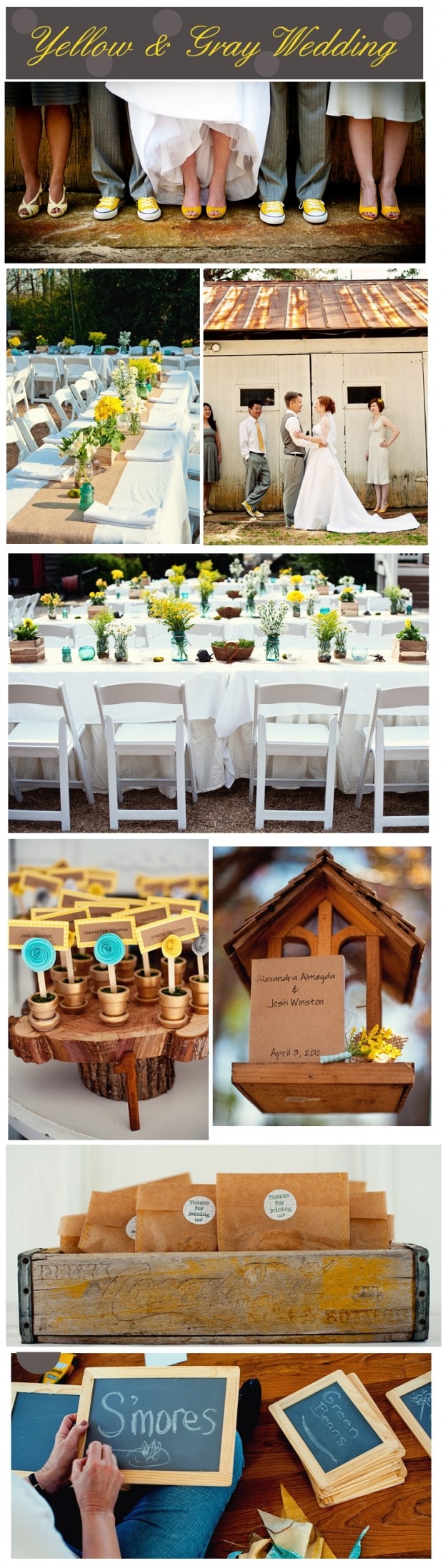 Yellow & Gray Wedding