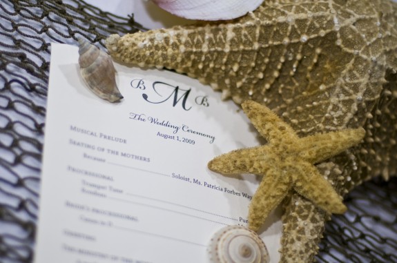 Starfish Wedding Program