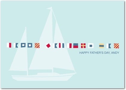 Sailboat Father's Day Greeting Card