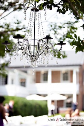 Chandelier at Wedding