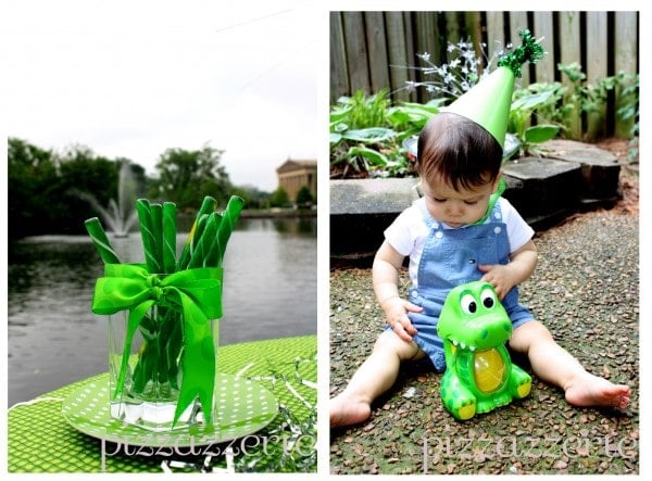 alligatormain4 Green Boy's Birthday Party with Alligator
