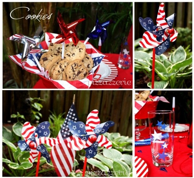 4th of July Party Dessert and Table