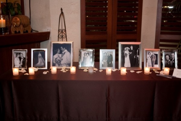 Wedding Family Photo Table