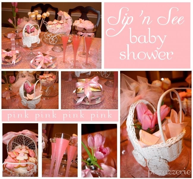 Pink Sip 'n See Baby Shower