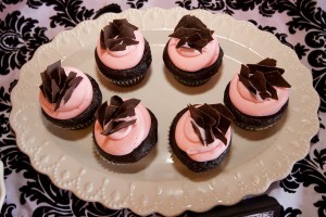 Pink Chocolate Cupcakes