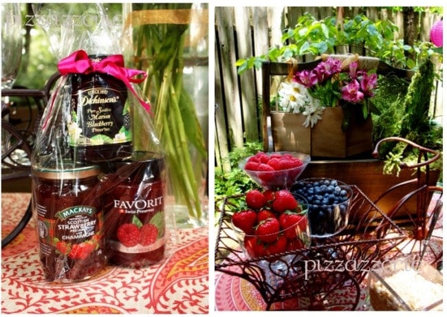 berry jams at berries and bellinis party