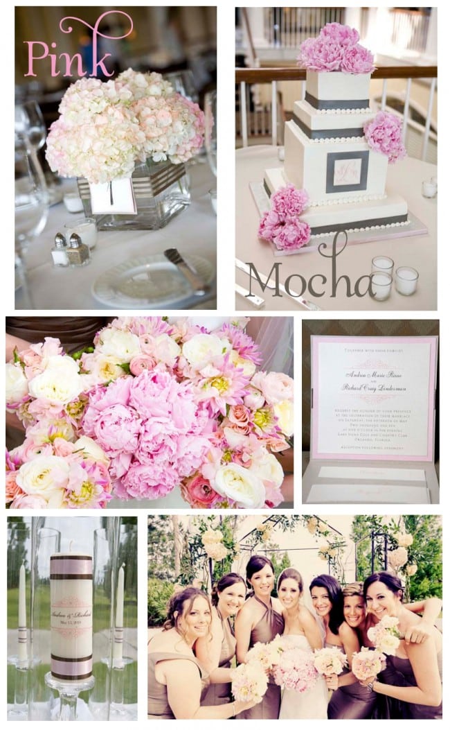 Pink and Mocha Wedding 