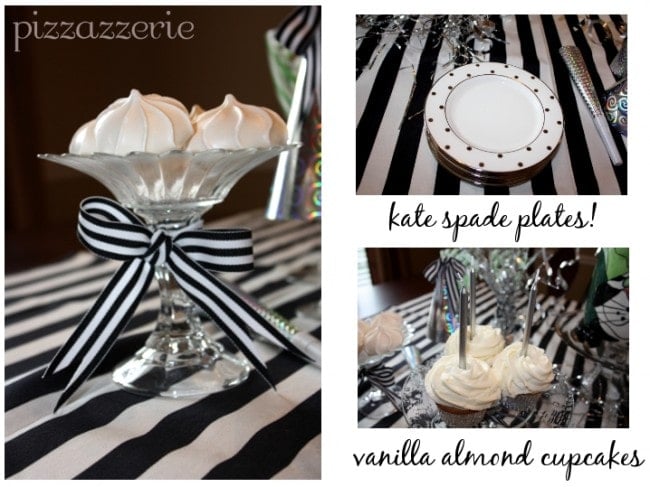 kate spade plates vanilla almond cupcakes