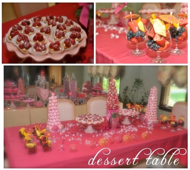 pink dessert table pictures