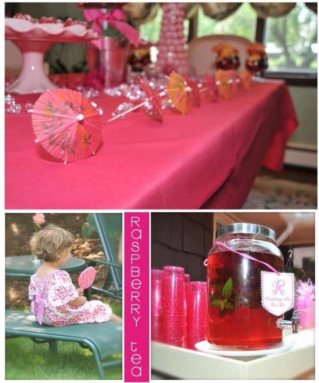 raspberry iced tea pictures from garden pink bridal shower