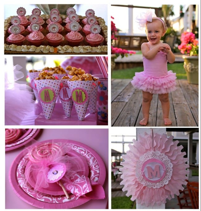 girl's pink sparkle party