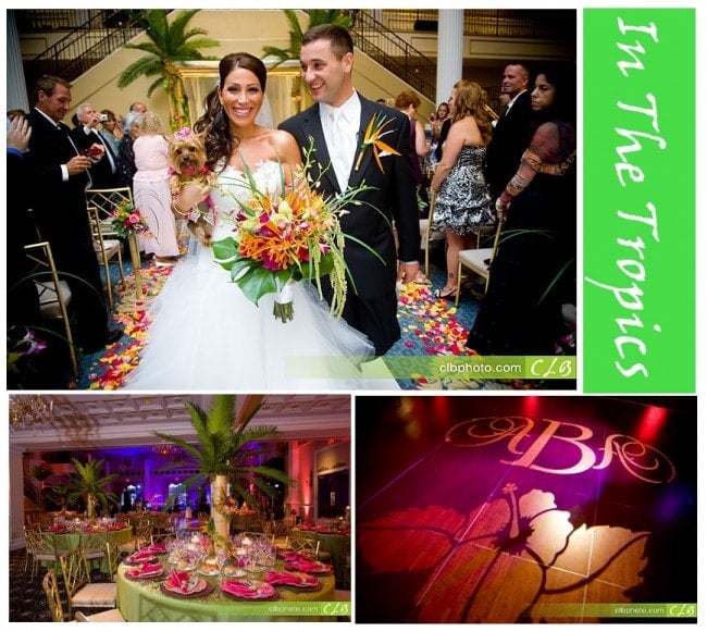tropical themed wedding