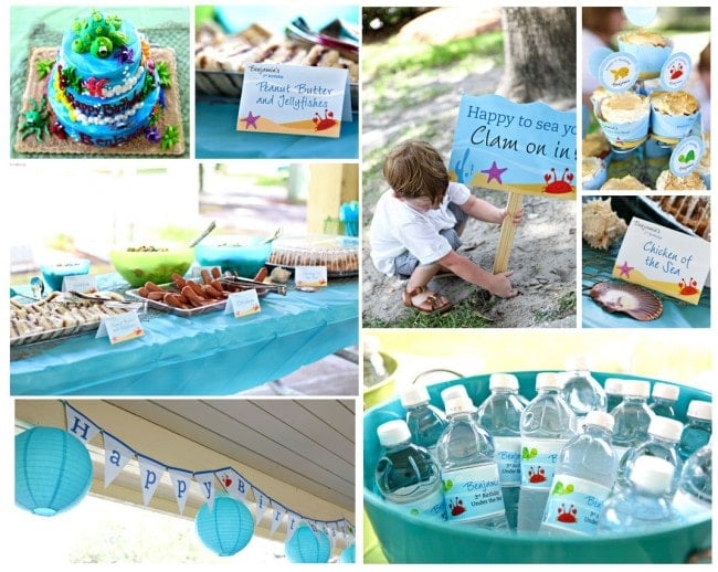blue under the sea party