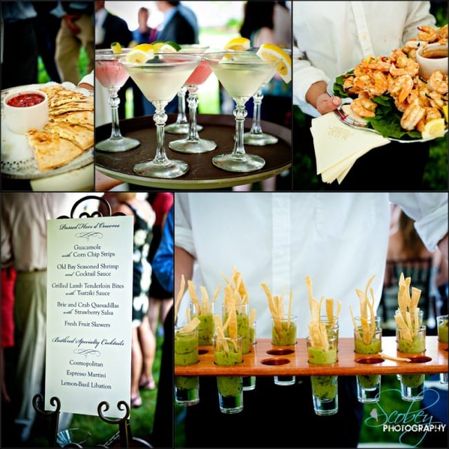 wedding party fancy appetizers