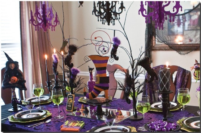 Witches Halloween Dinner Party Pictures