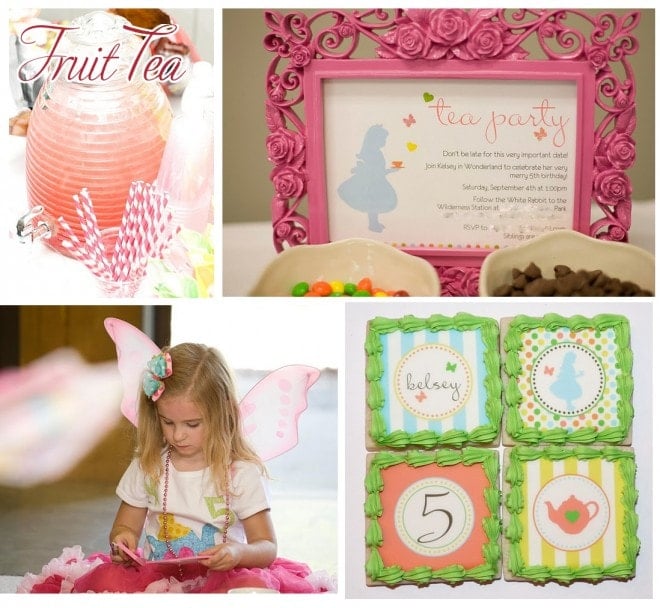 alice in wonderland tea party with tomkat printables