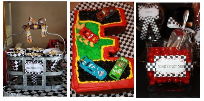 disney cars birthday party cake