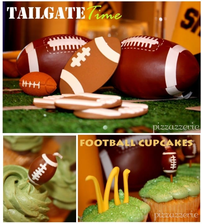 Football Tailgating Table Cupcakes