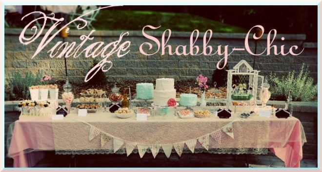 vintage shabby chic 1st birthday party