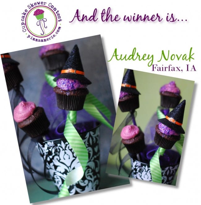 cupcake skewer contest winner audrey novak