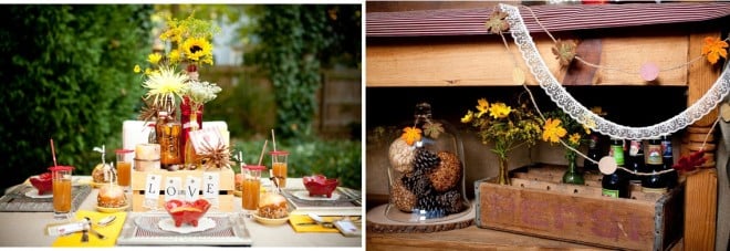 apple inspired fall tablescape