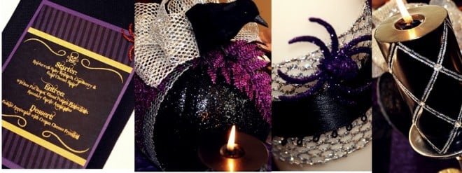 black crows tablescape