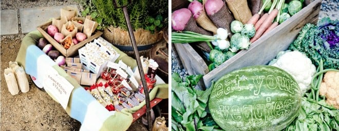vegetable inspired fall tablescape
