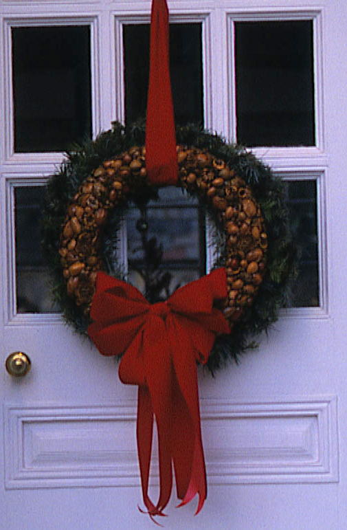 Nature Lovers Nut Wreath Inset nutcracker nut wreath christmas