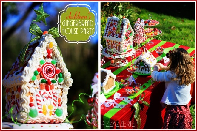 CHILDREN'S gingerbread house decorating party