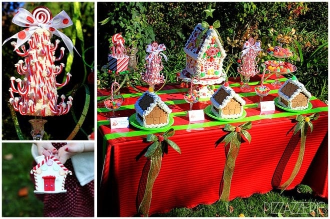 children's gingerbread house decorating christmas party