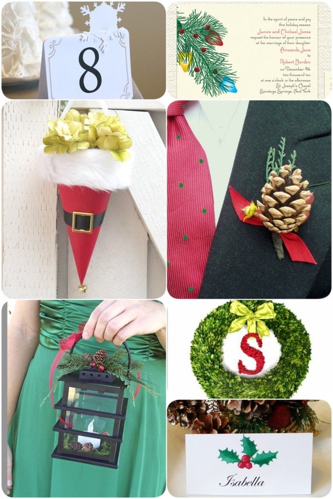 holiday wedding details