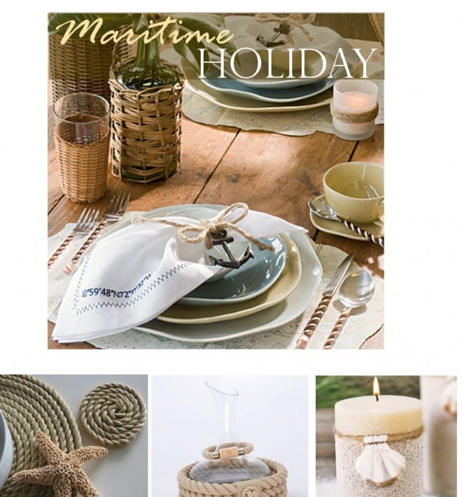 nautical holiday table setting