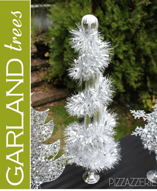how to make diy garland christmas trees