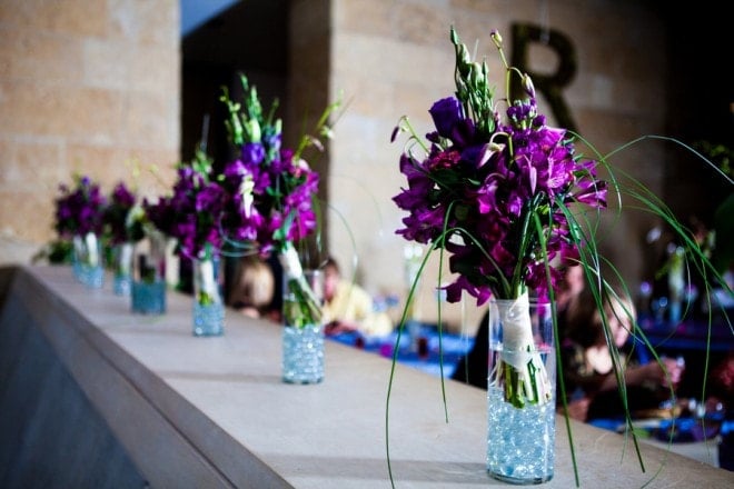 purple wedding bouquets