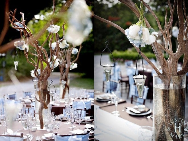 tree branch centerpieces