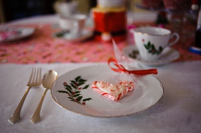 peppermint heart favor
