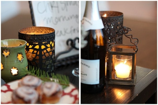lanterns and candles for christmas entertaining holiday parties