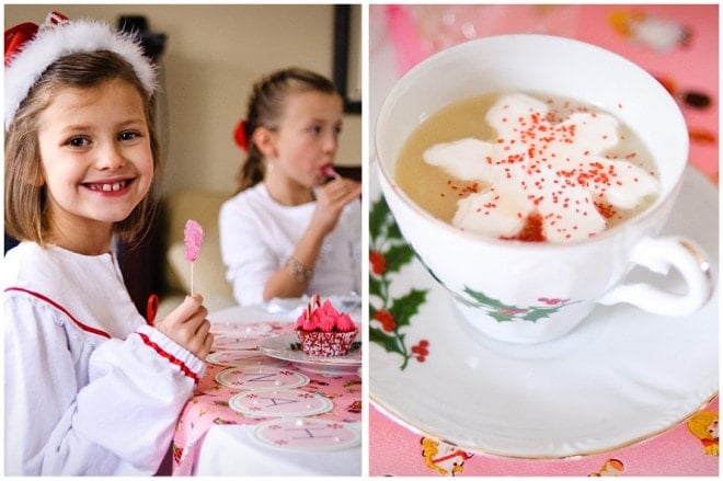 nutcracker christmas sweet tea party with hot cocoa