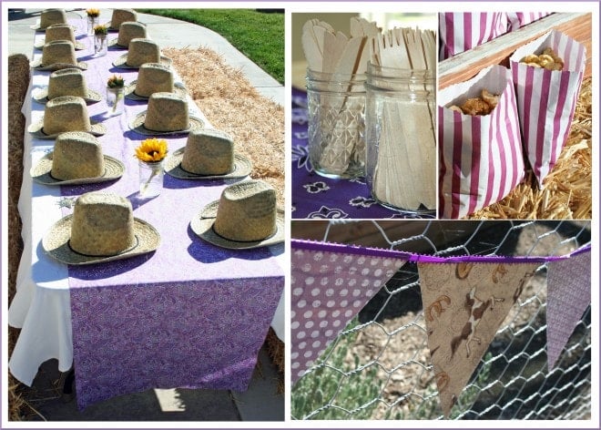 cowgirl party decorations