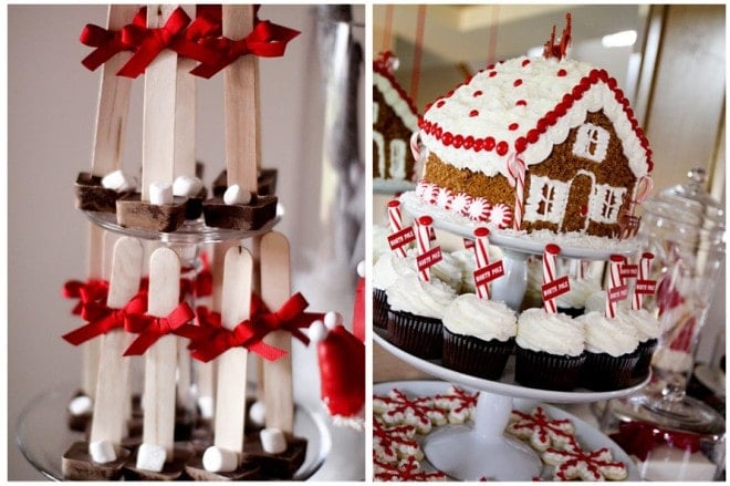 hot chocolate on a stick gingerbread house making