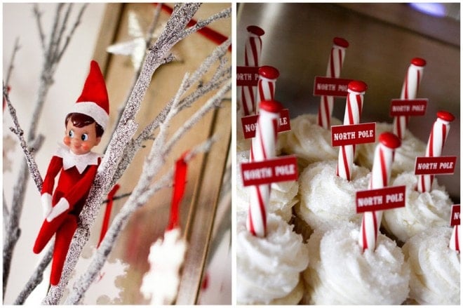 north pole cupcakes