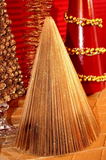 gold magazine christmas tree