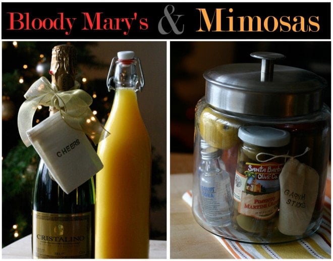 bloody mary and mimosa kits for the morning after hostess gifts