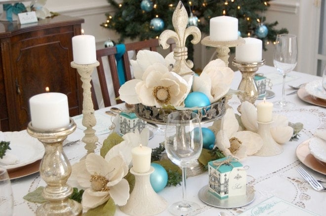 dinner party holiday centerpiece