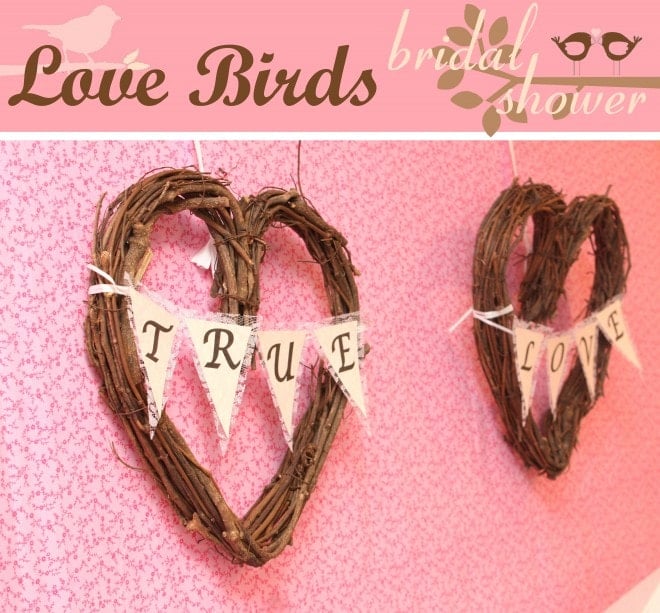 love birds bridal shower