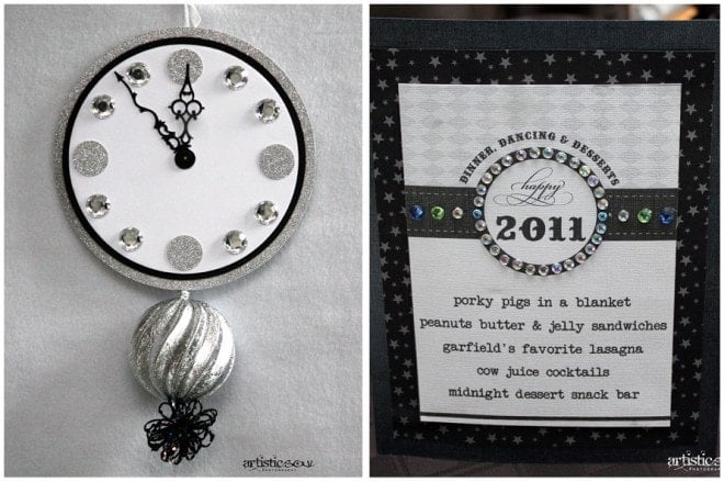black and white new year's party