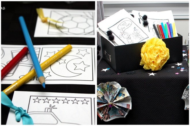 new years coloring favors