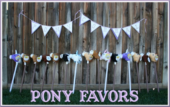 cowboy cowgirl party favors pony sticks