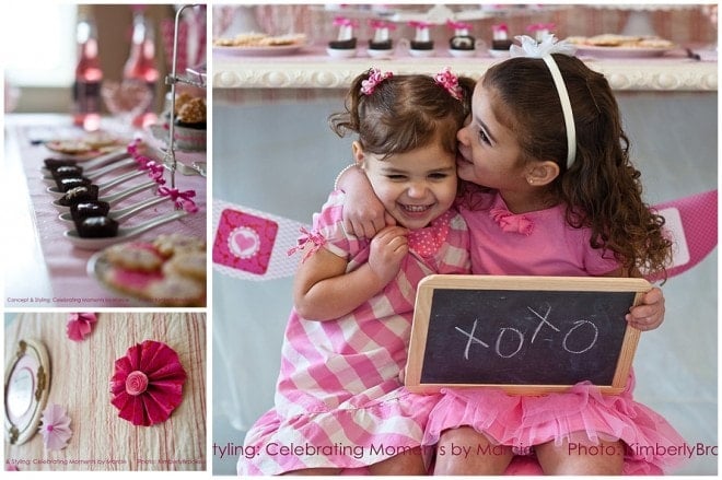 Valentine's Pink Party Girls Picture